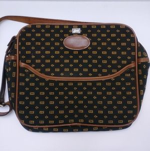 Lark Tapestry Carry-on Suitcase Luggage Bag Tote Vintage Modern Retro Green Gold